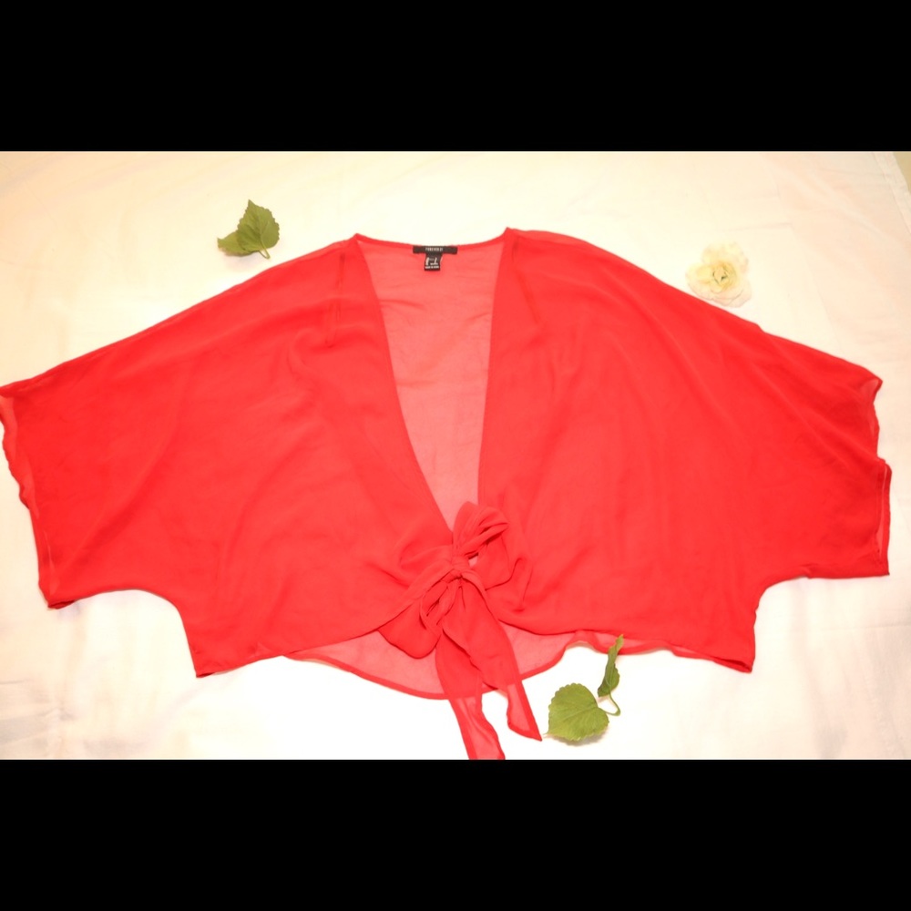 Red Transparent Kimono